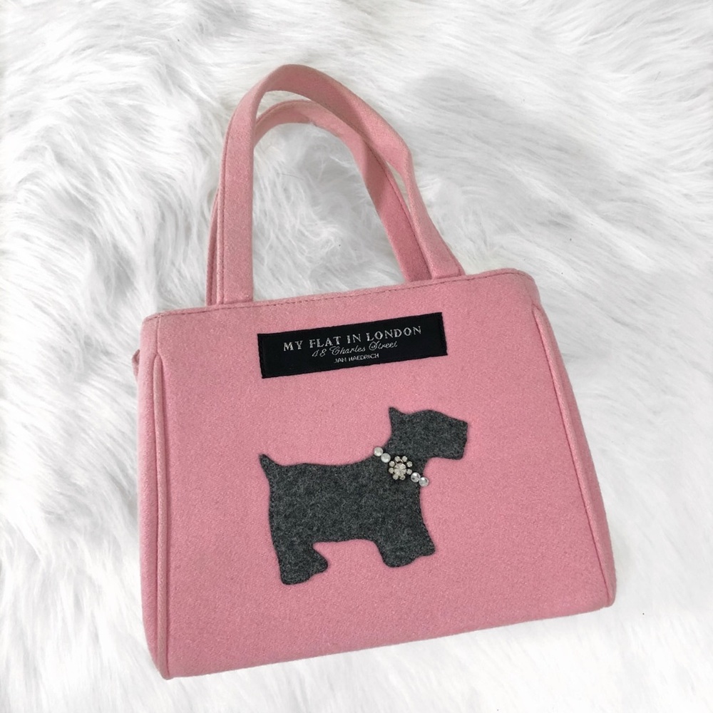 My Flat in London 48 Charles Street Pink Felt bag