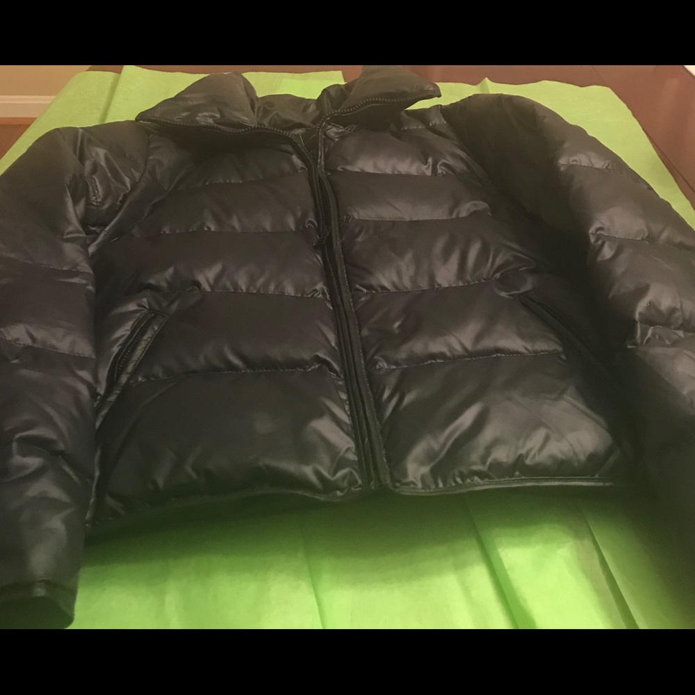 Dark blue Moda International Puffer Jacket Large