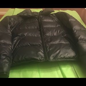 Dark blue Moda International Puffer Jacket Large