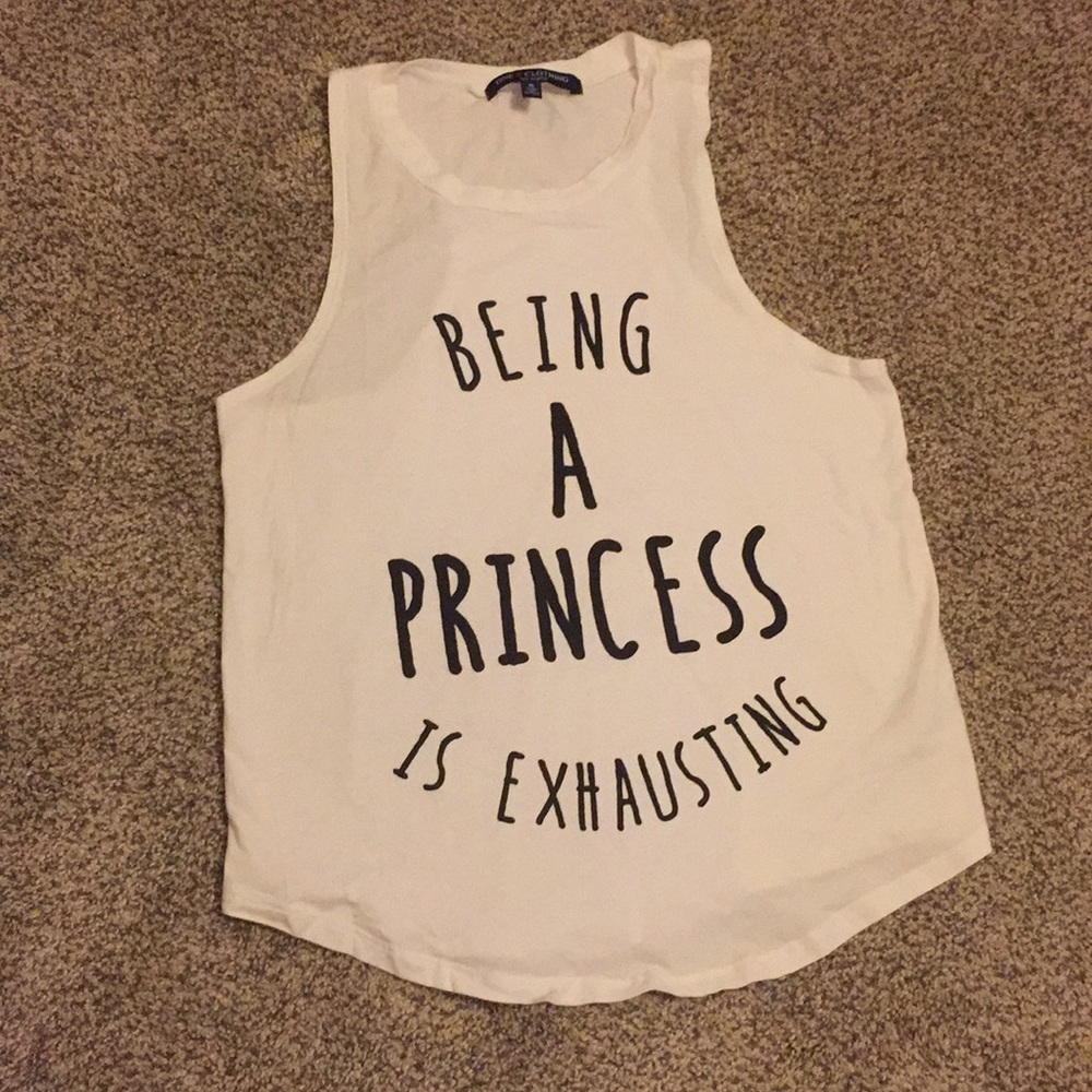 White tank top
