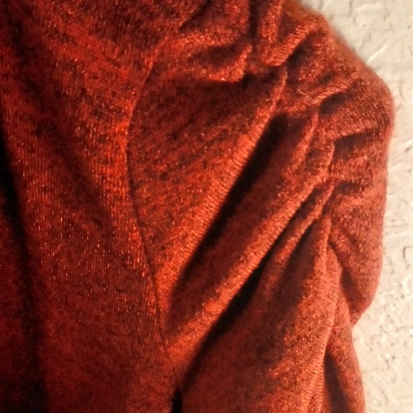 Nwot iz byer California orange/red belted sweater - Picture 3 of 8