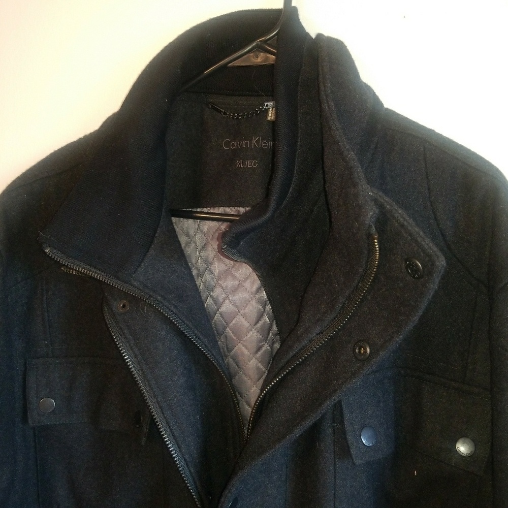 Calvin Klein Mens Pea Coat XL