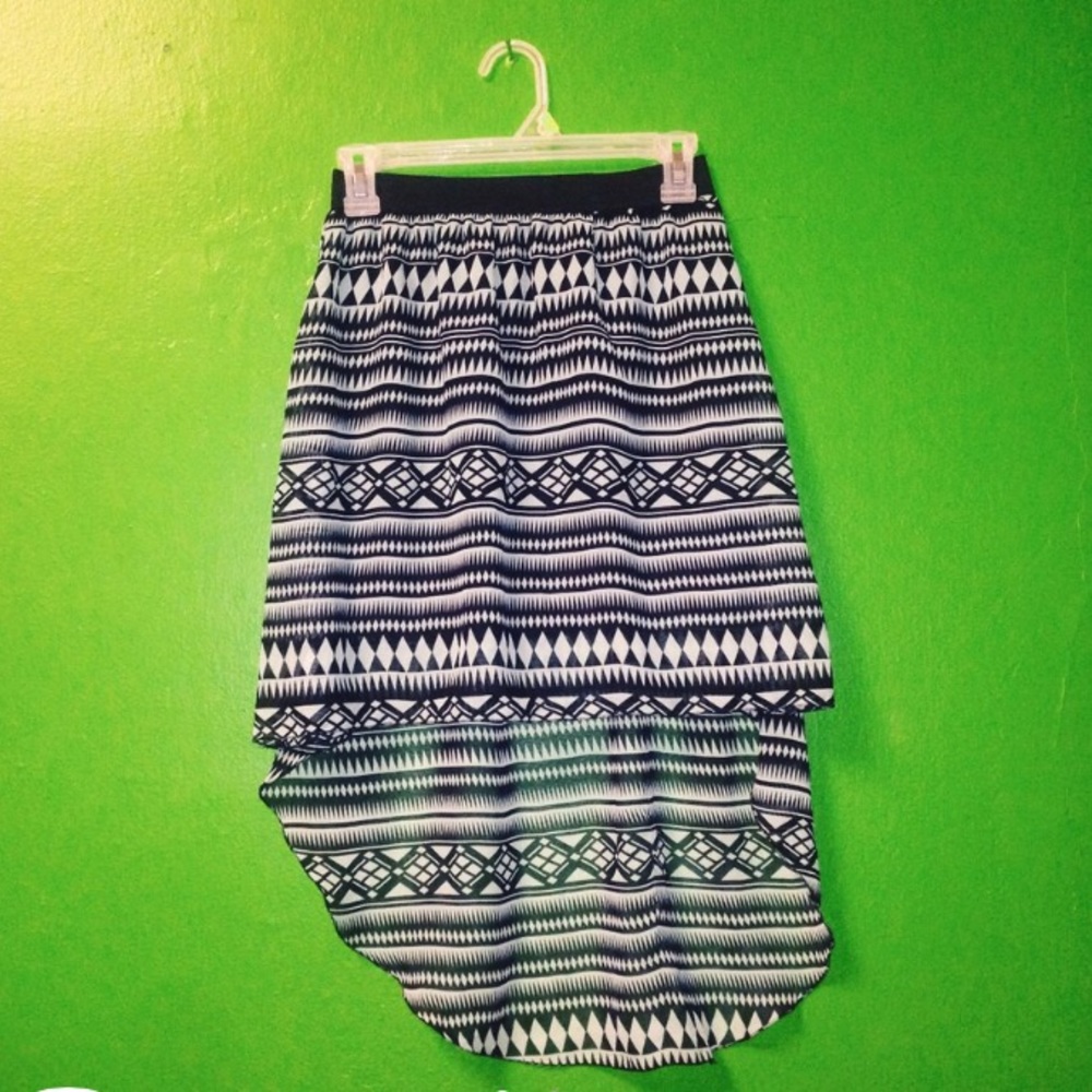 Mint blue Aztec skirt