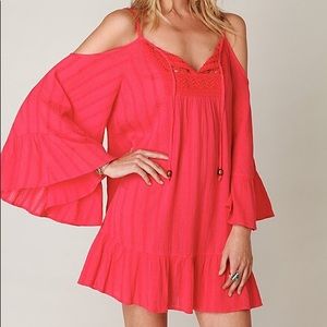 Free People Angel Wings Open Shoulder Dress - image 1