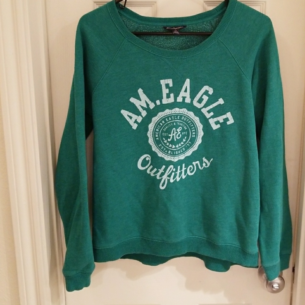Green American eagle sweater