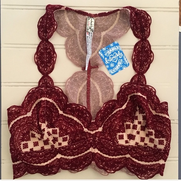 Free People Other - NWT Free People Bra in Wine Size Small