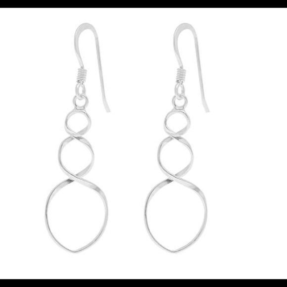Jewelry - Sterling silver 3 hoop earrings