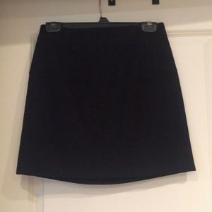 J. Crew Navy Wool Mini Skirt