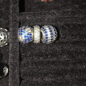 Pandora Blue and White CZ