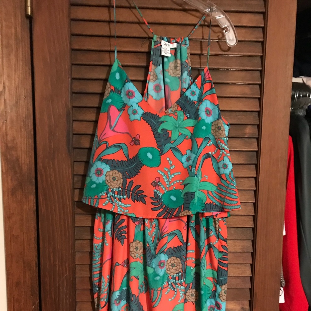 Strappy floral resort dress