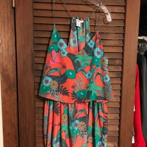 Strappy floral resort dress