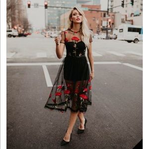 Going to the Garden Appliqué dress from Vici