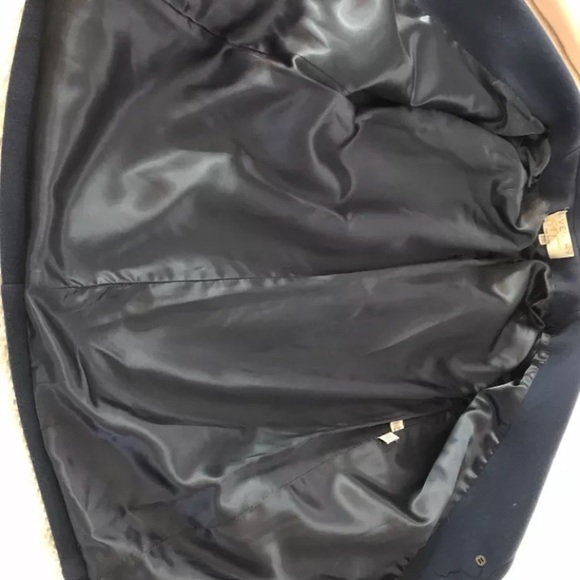 Vintage GIVENCHY 1970's dark navy wool coat 8 - Picture 5 of 5