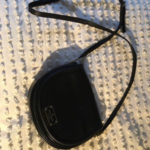 Kate Spade leather satchel in black