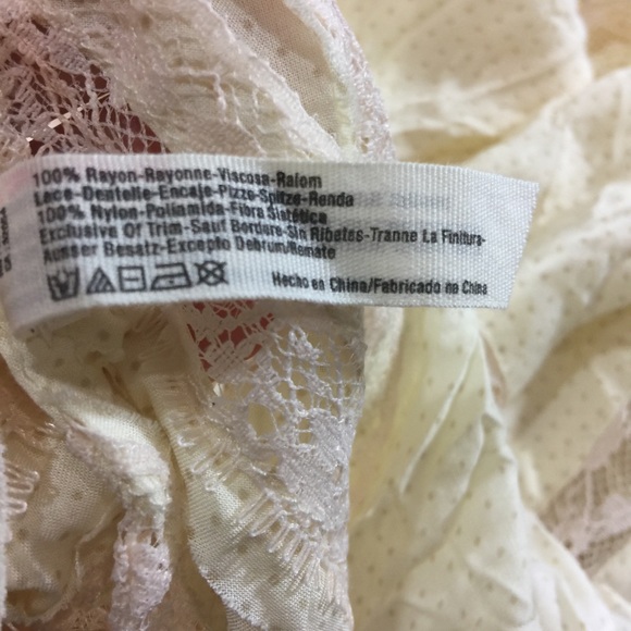 {FREE PEOPLE} NWT Voile & Lace Trapeze Slip Dress - Picture 7 of 8