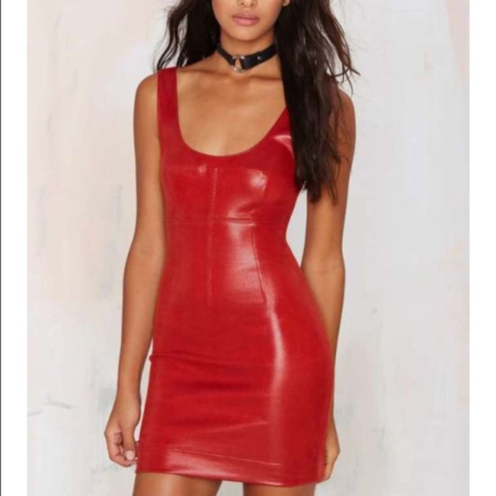 Nasty Gal Slither Factor Moto Dress