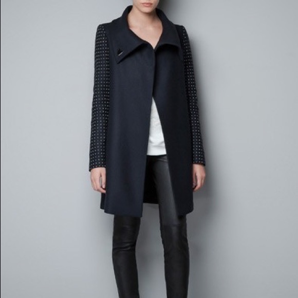 Zara Jackets & Blazers - Zara studded coat size small