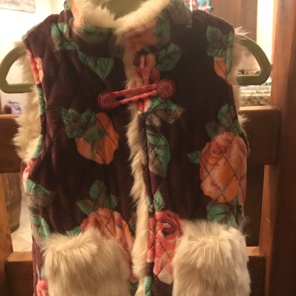 Matilda Jane fur reversible vest