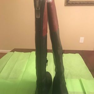BCBG Generation Leather Riding Boots Size 7 1/2.
