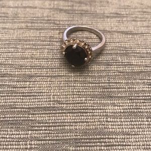 Blank onyx fashion cocktail ring