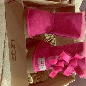 Authentic Pink UGG Boots w/ bow