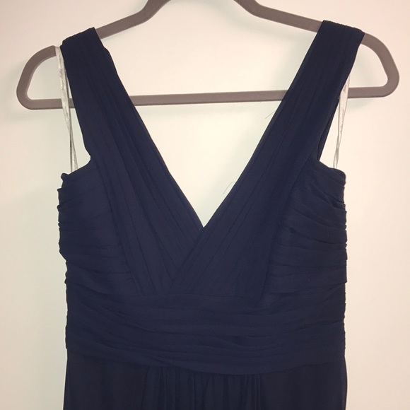 Navy Monique Lhuillier Gown - Picture 6 of 7