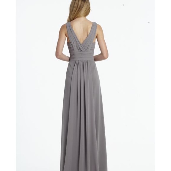 Navy Monique Lhuillier Gown - Picture 3 of 7