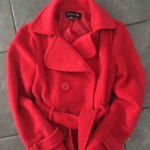 💗sale💗Red pea coat