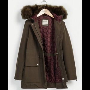 Classic army green parka