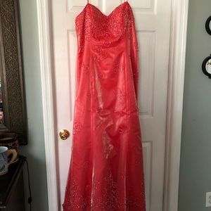 Plus size beaded formal