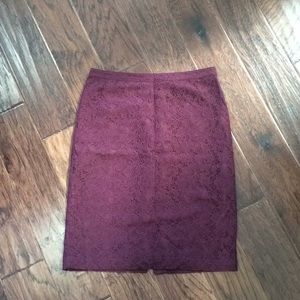 Banana Republic pencil skirt in floral lace