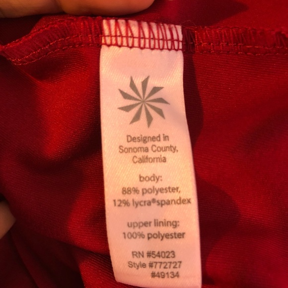 Athleta Racerback burgundy tank - Picture 5 of 5