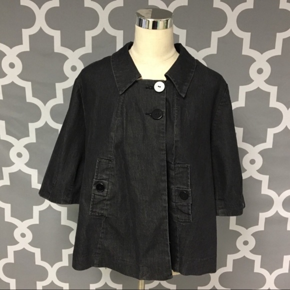 Cato Jackets & Blazers - 💎➕ CATO Woman Chambray Short Sleeve Blazer
