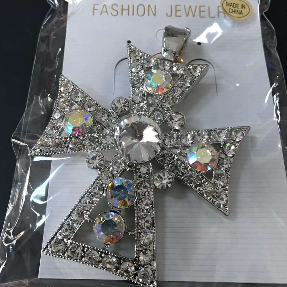 Rhinestone Cross pendant
