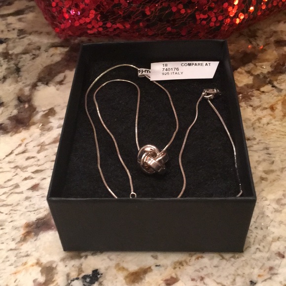 Jewelry - NWT Silver Knot Necklace with box