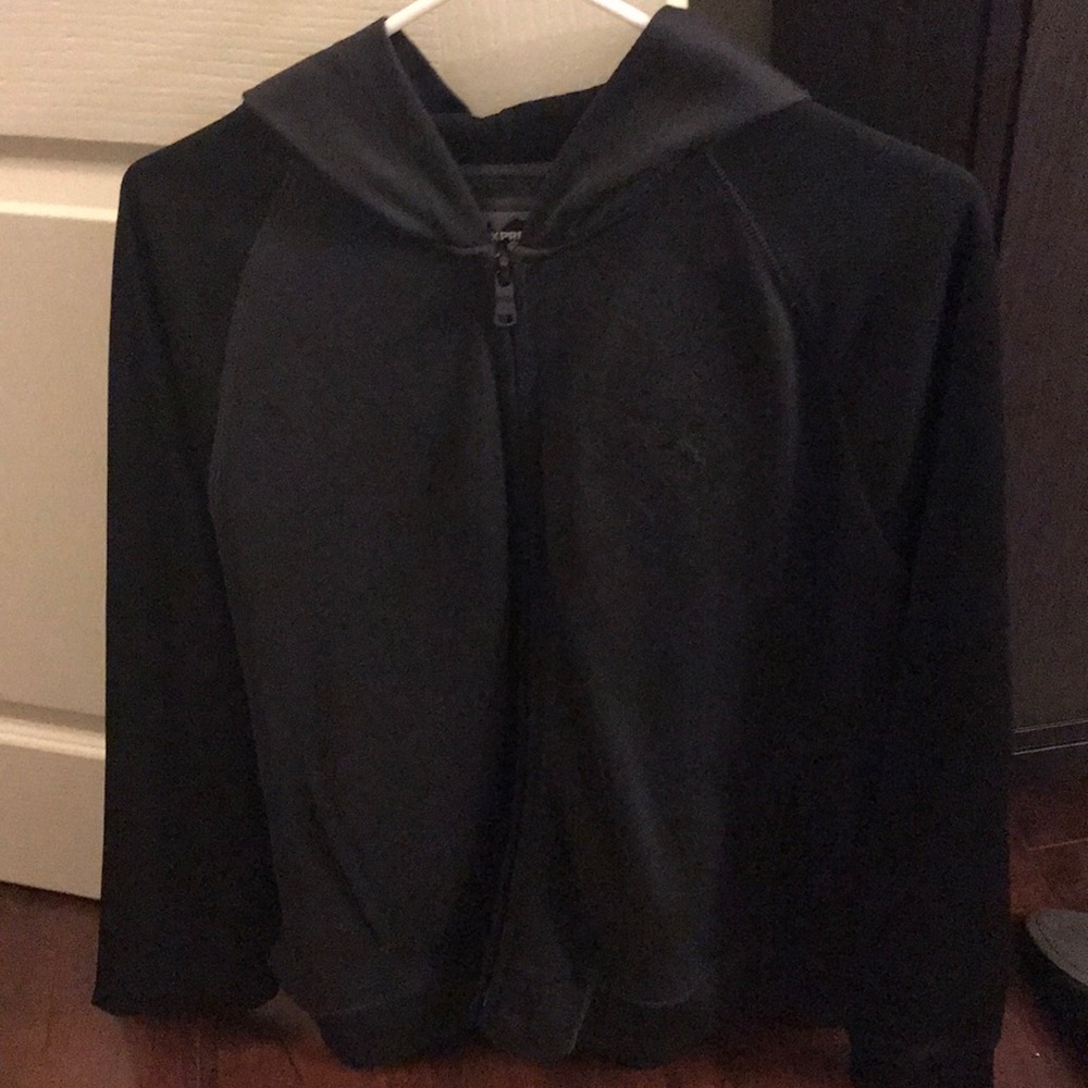 Express Men’s Black Hoodie Jacket