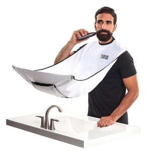 BEARD KING BEARD BIB WHITE NEW IN BOX shark tank