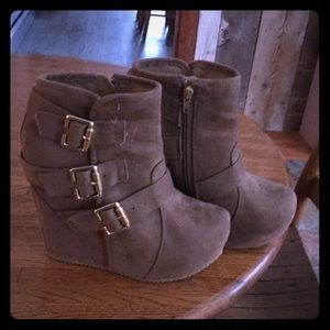 Brown High Heel Booties