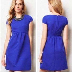 Anthropologie HD in Paris royal blue dress size 4