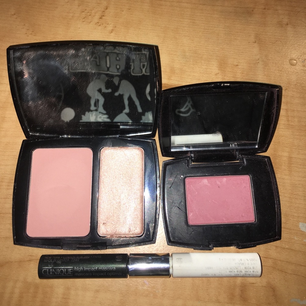 LANCÔME DUO HIGHLIGHT// BLUSH AND CLINQUE MASCARA