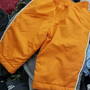 Orange and Gray old navy infant snow pants