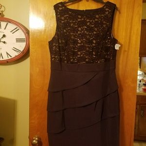 Plum Colored Mother of Bride Dress