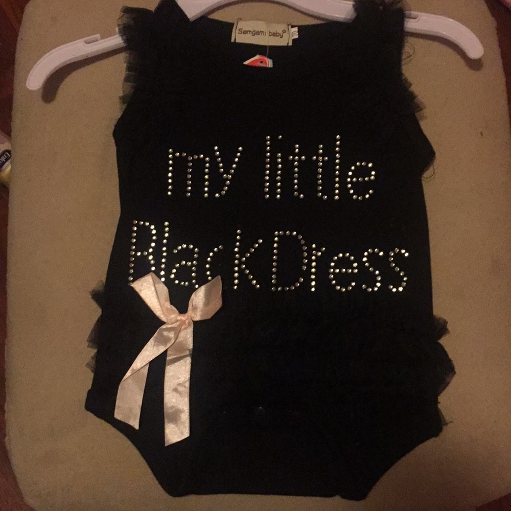 Little black dress onsie