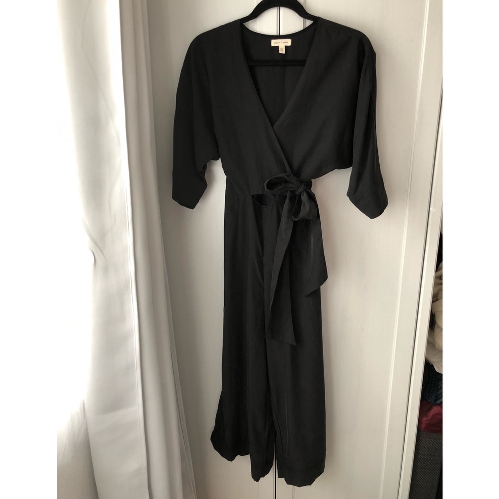 Black Silk Jumpsuit