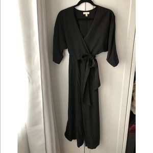 Black Silk Jumpsuit