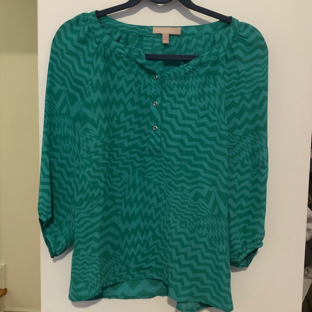 Banana Republic green blouse