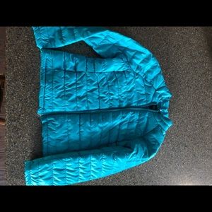 Girls Faded Glory Teal Puffer Coat