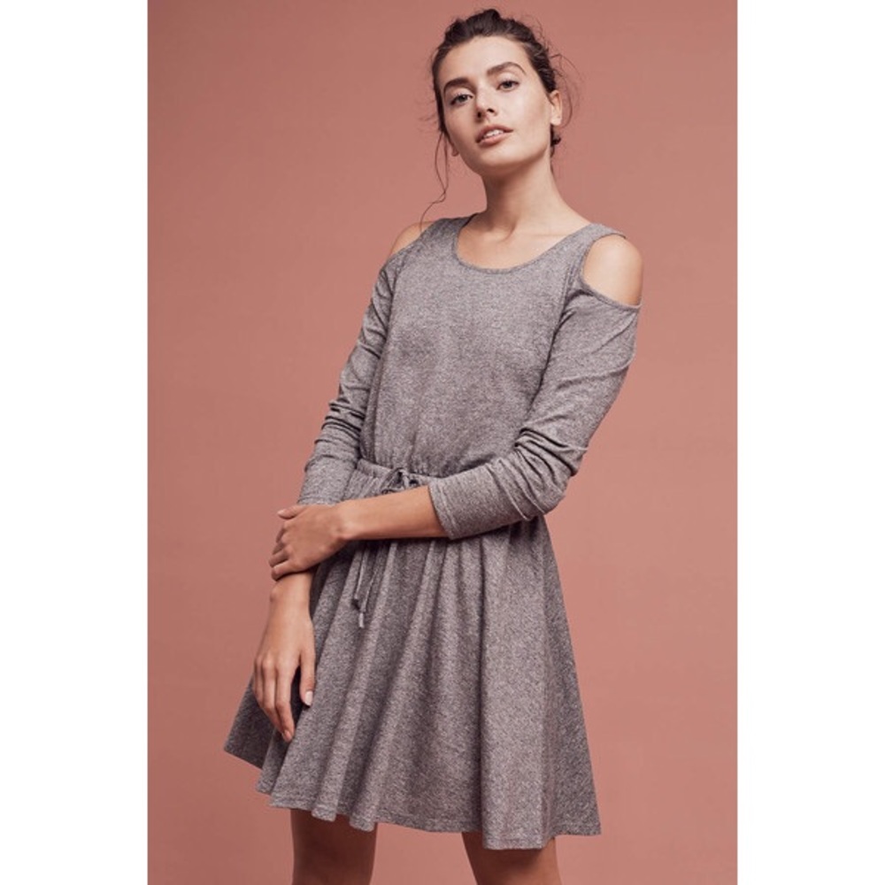 Anthropologie Lili’s Closet shoulder cut out dress