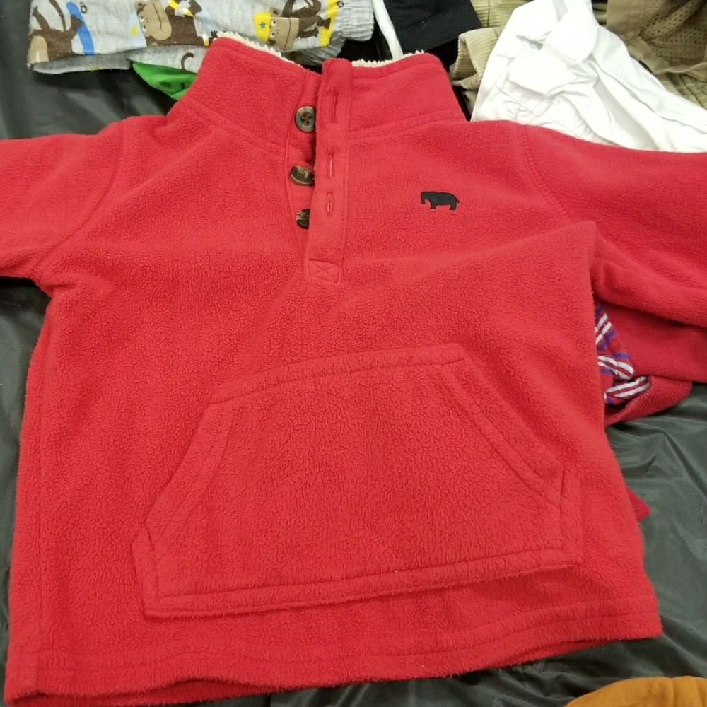 Carter's red fleece pullover
