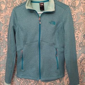 North face heather blue jacket